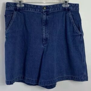 Talbots Denim Shorts All Cotton Medium Blue 5-Pocket w/ 6.5 Inch Inseam Size 12